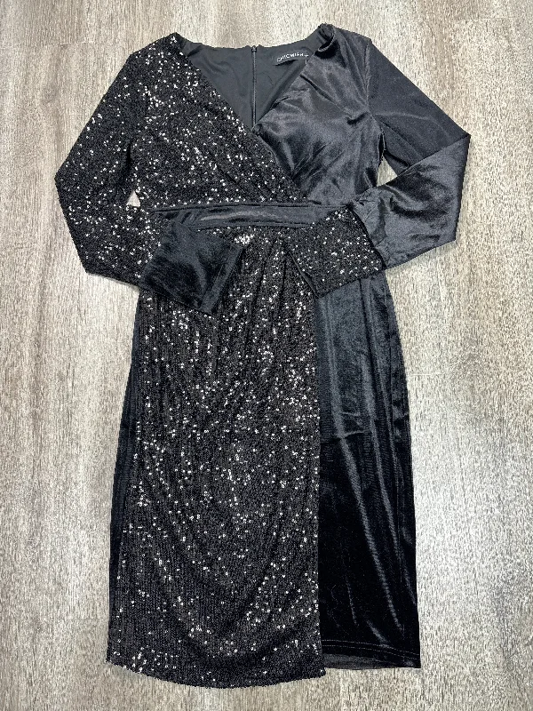 Dress Party Short By Chicwish In Black, Size: L Halter unclassified dresses