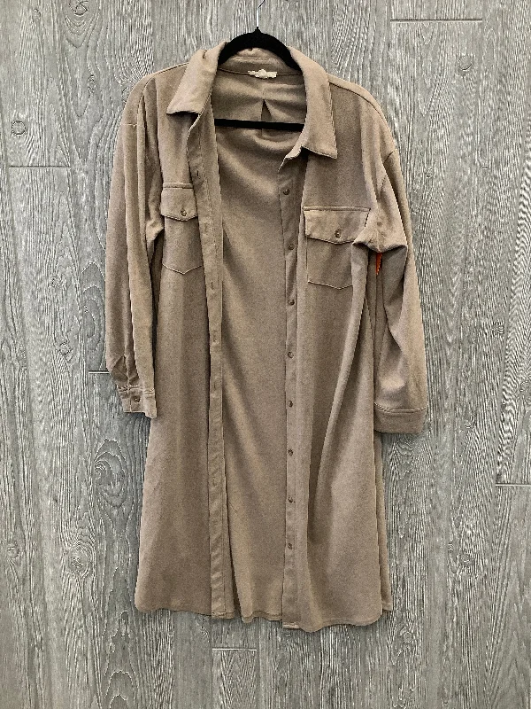 Dress Casual Midi By Easel In Brown, Size: M Short unclassified dresses
