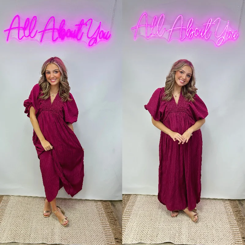 Wine Down Dress Flowy unclassified dresses