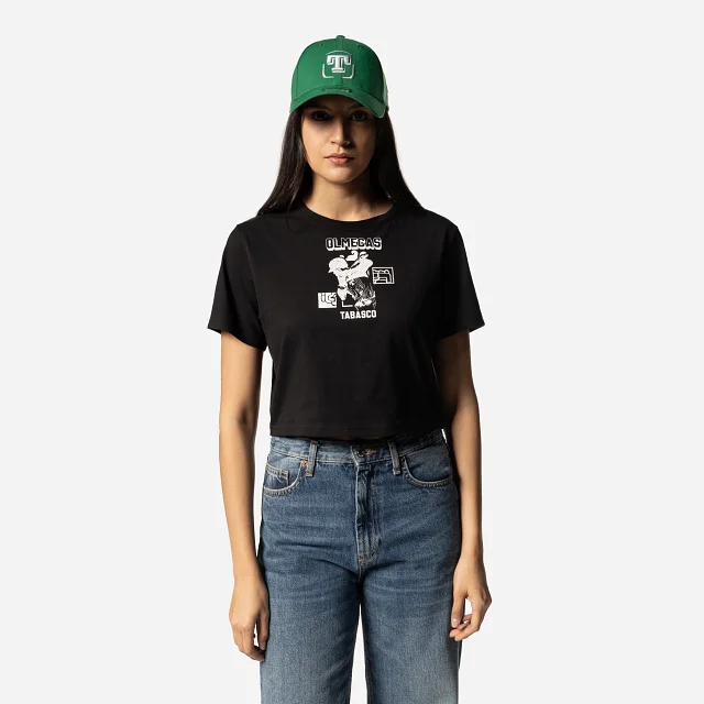 Playera Manga Corta Olmecas de Tabasco LMB Invenue para Mujer Flowy unclassified dresses