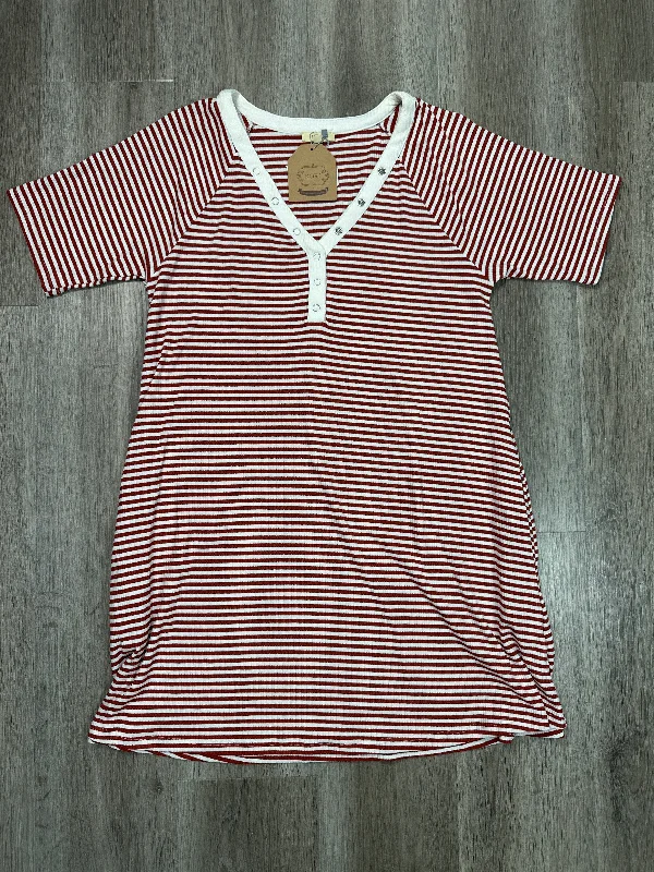 Dress Casual Short By Kori America In Striped Pattern, Size: S Everyday wear unclassified dresses