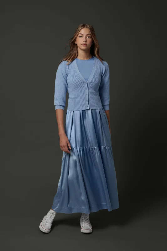 ZAIKAMOYA MARTHA SILKY TIERED JUMPER Lace unclassified dresses