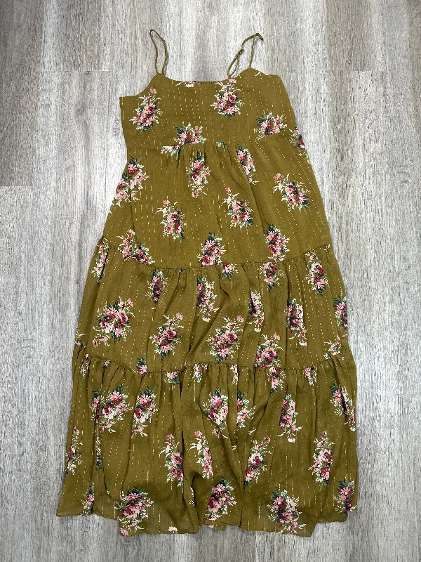 Dress Casual Midi By Madewell In Brown, Size: M Gothic unclassified dresses