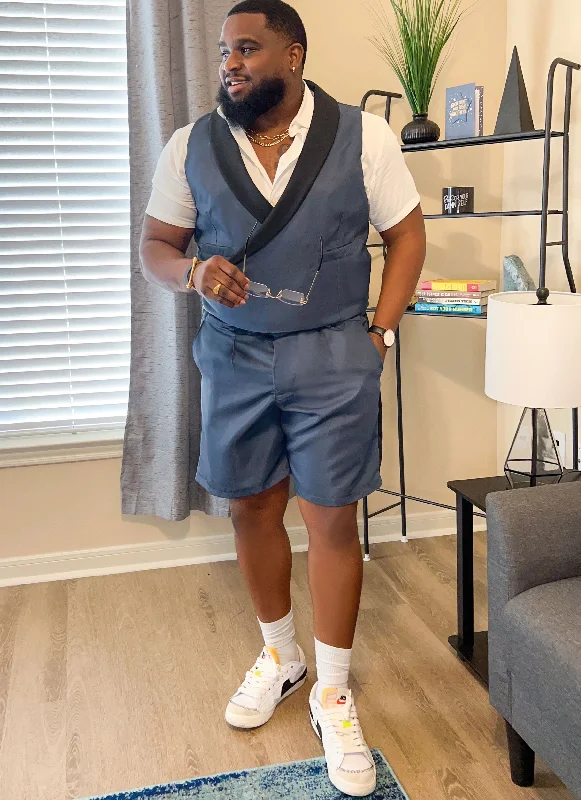 Know Me sewing pattern 2071 Men's Vest and Shorts by Sins of Many Motorcycle Shorts