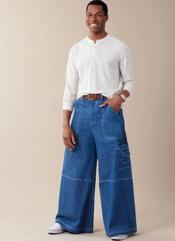 McCall's sewing pattern 8536 Men's Shorts and Trousers Paper Bag Waist Shorts